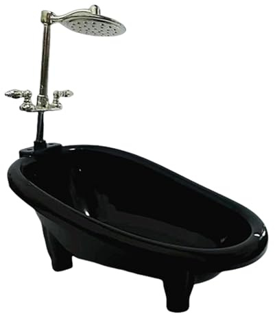Kleine Badewanne für Puppenhäuser, Zubehör für Kinderspiele, Heimdekorationen, Miniaturmöbel für Badewanne