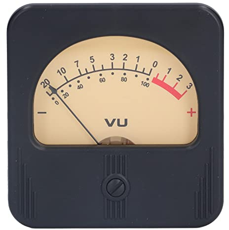 VU Meter, 12 V 100 mA Hohe Genauigkeit DB Pegelmesser, Analoges Überwachungsgerät für Aufnahmestudio, DIY Projekte und Kfz Soundmodifikationen, Einfache Installation und Robuste Konstruktion für Zuver