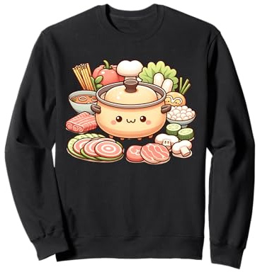 Chinese Hot Pot Kawaii Asian Food Hotpot Cooker Soup Noodle Sweatshirt