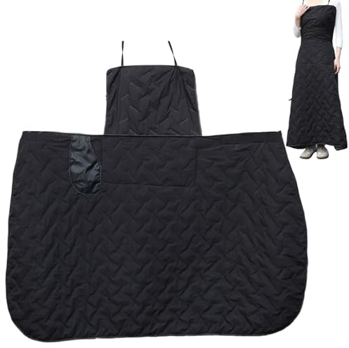 Motorrad-Kniedecke – Roller-Beinschürze, wasserdicht, winddicht, strapazierfähige Polyester-Baumwolle, Thermo-Beinwickel, Allwetterschutz für Winterfahrten, Elektrofahrräder, Langstreckenreisen, Commu