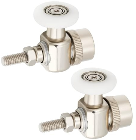 ECSiNG 2pcs Roulettes de 25mm pour Porte de Douche Supérieure de Salle de Bain