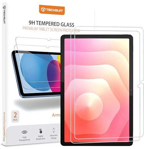 Techsuit Displayschutzfolie 2er Pack für Samsung Galaxy Tab S11 Gehärtetes Glas mit 9H Härte, HD Klarheit, Stoßschutz, Einfache Installation, ArmorGlass CrystalHD
