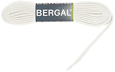 Bergal Sneaker Laces Schnürsenkel 10 mm breit verschiede Farben (140 cm, Weiß 001)