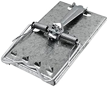 Selfset Rat Trap Kills Rats Galvanised Metal Strong, Quick Snap and Hold