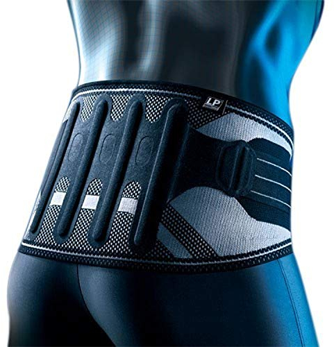 LP Support X-TREMUS 161XT aktive Rücken-Bandage 2.0 mit Zuggurten - Rückenschutz, Größe:M, Farbe:schwarz