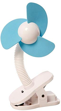 DREAMBABY™ Stroller Fan - Kinderwagen-Ventilator Clip (Farbe: Weiß & Blau)