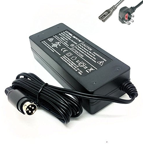 12v 60w 4 pin power supply adapter + mains cable for Walker WP19LEDVD 19 LED/DVD TV PSU