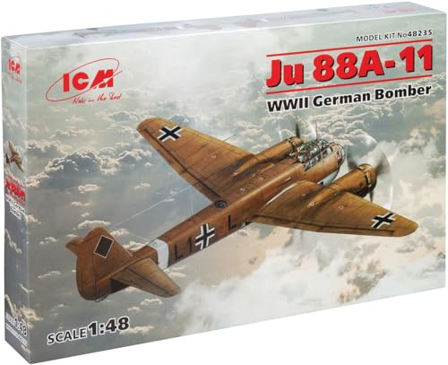 ICM 48235 Modellbausatz Ju 88A-11, WWII German Bomber, Spiel