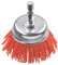 kwb Topf-Bürste, grob, Schleif-Nylon, Ø 50 mm für Holz, Metall und Buntmetall, Nylonbürste für Bohr-Maschine inkl. E6.3 Sechskant-Schaft, zum Schleifen, Strukturieren, Reinigen und Entrosten