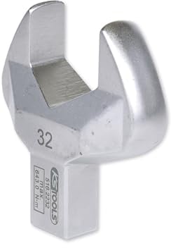 KS Tools Einsteck-Maulschlüssel 14x18mm 516.2232 32mm I Maulschlüssel mit Stiftsicherung I Verchromt I Sechskant Spezialwerkzeug I Für Drehmomentschlüssel