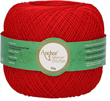 Anchor 4710020-09046 Häkelgarne, 100% Baumwolle, 9046, Stärke 20, 53 Gramm