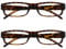 OPULIZE, Reading Glasses Brown Tortoiseshell Lightweight Comfortable Readers Value 2 Pack Mens Womens RR32-2 +1.50