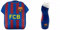Pausen-Set, Motiv: FC Barcelona, Lunchtasche und Trinkflasche, verschiedene Designs STRIPE LUNCH BAG SET