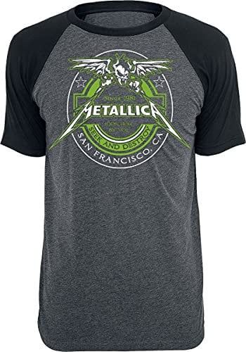 Metallica Fuel Männer T-Shirt Charcoal/schwarz L 60% Baumwolle, 40% Polyester Band-Merch, Bands