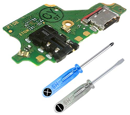 MMOBIEL Connecteur de Charge Compatible avec Huawei P20 Lite 2018 - Dock Connector USB C - avec Jack Audio/Microphone/Antenne Remplacement - INCL. Tournevis