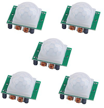Geekstory HC-SR501 PIR Infrared Sensor Body Infrared Motion Module for Arduino Raspberry Pi(Pack of 5pcs)