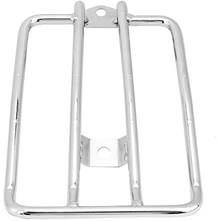 EBTOOLS pour Luggage Rack Motorcycle Universal Étagère à Bagages de Moto, Support de Support de Porte-Bagages arrière adapté aux pièces modifiées XL883/1200 X48(Argent)