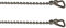 18 / 450mm Replacement Bath Plug Chain with Triangle Hooks - Ball Type, Chrome