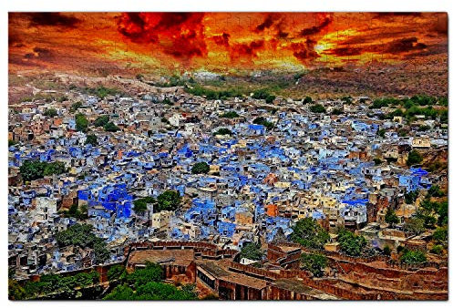India Jigsaw Puzzle 1000 Piece India Jodhpur Puzzle Game Artwork Travel Souvenir Wooden