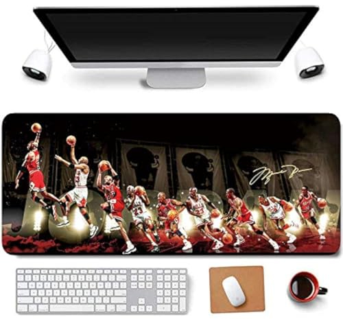 RTGGSEL 31.5X11.8 Pulgadas Antideslizante Largo Extendido Grande Alfombrilla de ratón para Juegos con Borde Cosido XL Alfombrilla de ratón para Teclado para Ordenador portátil