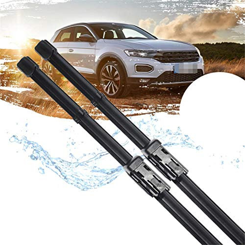 NkeGS Auto - Frontscheibenwischerblatt 1 Paar, für Volkswagen VW T-ROC 2017 2018 2019 2020 TROC T ROC Scheibenwischer Autozubehör