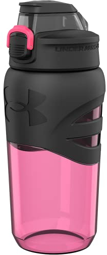 Under Armour Bouteille d'eau avec poignée de 532 ml, couvercle professionnel, poignée en silicone, incassable, résistante aux taches et aux odeurs, idéale pour les enfants