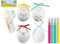 Colour Your Own Eggs With Pens - (Set of 4) - Fun & Unique Diy Craft Supplies - Perfect For Easter & Home Decor