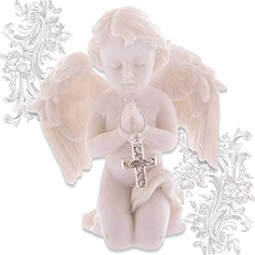 mtb more energy Deko Engelchen ''Protecting Angel'' - Engel Schutzengel Engelsfigur Cherubinchen - Höhe 8 cm - Dekoration Figur Babyengel