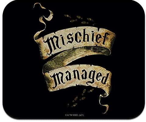 GRAPHICS & MORE Harry Potter Mousepad - Schwarz, Stoff, Gummi, 9.3 x 7.8 Zoll, Ergonomisch, Officially Licensed