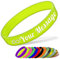 Bracelet en Silicone Personnalisable Bracelet en Caoutchouc Femme Homme Enfant pour Les Événements Festival de Collecte de Fonds,160mm Longueur,Jaune