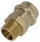 Übergangsstück b-press Außengewinde 15 mm x 1/2 aus Rotguss - Übergangsnippel Rotguss Fittings Kontur V Pressfittinge Kupferfittings I DIOS24®