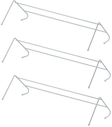 IFJA 2 Bar Radiator Airer Clothes Drying Rack | Indoor Portable Laundry Towel Holder Rail Washing Line with Anti Scratch Protective Feet Cap Over Door Space Saver Garments Dryer | Pack of 2 14x17x50cm