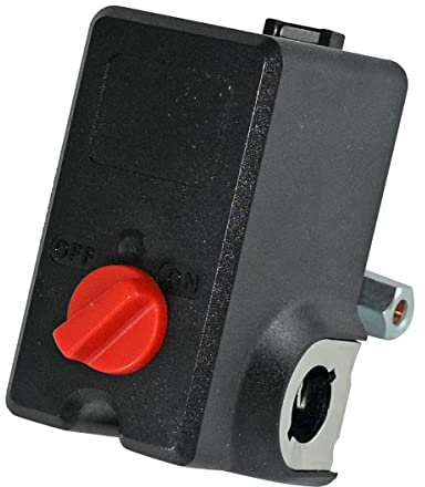 Partman Robuster Druckschalter für CONDOR 11GA2E, 100–125 PSI, 6,35 mm Buchse, NPT, Einzelanschluss, 26 Amp Luftkompressor