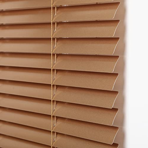 Gold Aluminium Jalousie,Anti-UV Wasserdicht Jalousie Alujalousie Schalusie Jalousette Fenster Rollo,Verdunkelungsrollos für Küche Büro Badezimmer Schlafzimmer,mit Zubehör (W90xH100cm(36x39in))