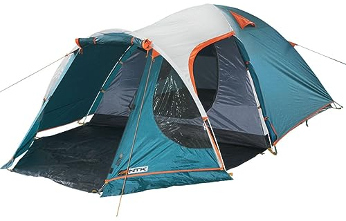 NTK Indy 8 bis 9 Personen Zelt für Camping | Campingzelt mit verlängerter Front, wasserdichter Kuppel & atmungsaktivem Mesh | Zelt für 8 Personen | warmes & kaltes Wetter Outdoor Familienzelt