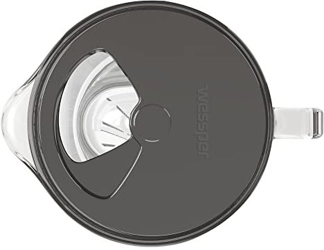 Wessper Ersatz-Deckel für Wasserfilter Kanne Wasserkaraffe | Grau Kannendeckel kompatibel mit Wessper Filterkanne BASIC & CRYSTALLINE - AquaClassic/AquaMAX | Ersatzteil für Kunststoff & Glaskanne