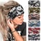 Mode-Stirnbänder für Frauen Haare Kopftücher Haarband Turban Blume Baumwolle Stirnbänder Breite Yoga Sport Stirnband Head Wrap (P6Flower)