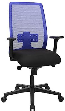 TOPSTAR Living Chair 10, ergonomischer Bürostuhl, Schreibtischstuhl, inkl. Multifunktions-Armlehnen, Body-Balance Tec-Gelenk, Stoff, (blau)