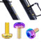RISK M5x12mm Titanium Bike Bottle Holder Screw Water Bottle Cage Bolts,colorful