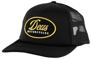 Deus Ex Machina Herren Ride Out Trucker Cap Schwarz, Schwarz, One Size