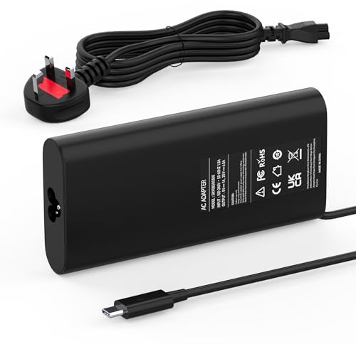 130W USB C Laptop Netzteil Ladekabel für Dell XPS 15 9500 9510 9520 9530 9575 XPS 17 9700 9710 9720 9730 Precision 5560 5570 5530 5550 5750 5760 3560 0K00F5 K00F5 20V 6,5A Type C Adapter Ladegerät