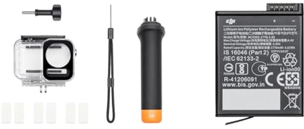 DJI Osmo Action Tauch-Zubehörset & Action Extreme Akku, kompatibel mit DJI Action 3, DJI Action 4