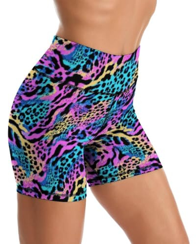 Yoga-Shorts, hohe Taille, Bauchkontrolle, Biker-Shorts für Damen, athletisches Laufen, Workout, Fitnessstudio, Tennis-Shorts