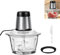 Electric Food Chopper 2L Mini Food Processor Meat Grinder Vegetable Grinder with 4 bi-Level Blades,One touch operation, 2 Speeds