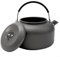 Grauer Teekessel für den Außenbereich, harteloxiertes Aluminium, Camping-Kaffeekanne, 0 8 l/1, 4 l (1,4 l)