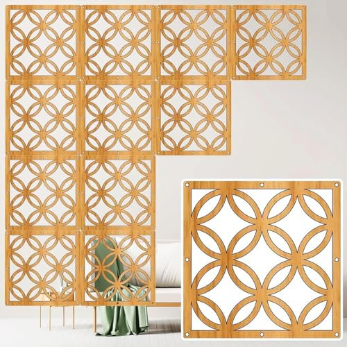 30 Stück, goldfarbene Raumteiler zum Aufhängen, von Decke, Büro/Wohnung/Wohnzimmer, DIY Trennwände, Trennwände, Raumtrenner für den Innenbereich