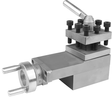 RATTMMOTOR Lathe Turning Tool Holder Mini Lathe Milling Machine Tool Slide Rest Clamping Range 2.56 Compound Rest Assembly for WM210V-208A BHC210 HS210 JY210V CTC210