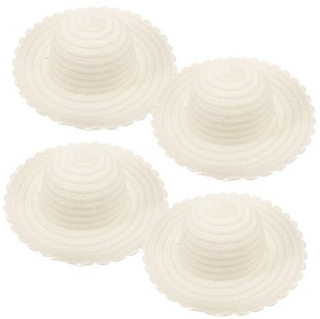 Alasum 4stücke Malen Strohhüte Für Mädchen Unfertige Bastelhüte Kreative Graffiti-hüte Für Handwerkliche Aktivitäten Für Kreative Gestaltung Und Bastelprojekte