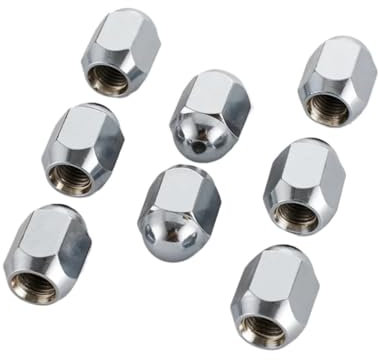 SHENGG 10 Stück 10 x 1,25 Radmuttern, Ausbuchtung, Acorn-Sitz, M10 x 1,25 Radmuttern, hoch 23 mm, Sechskant 17 mm, M10 ATV-Radmuttern