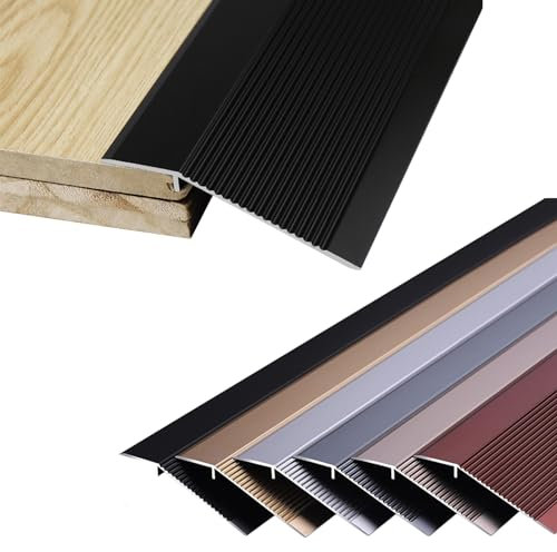 Tira de transición de aluminio para puerta de 10 cm de ancho para zonas de alto tráfico, rampa de umbral reductora para entrada de casa